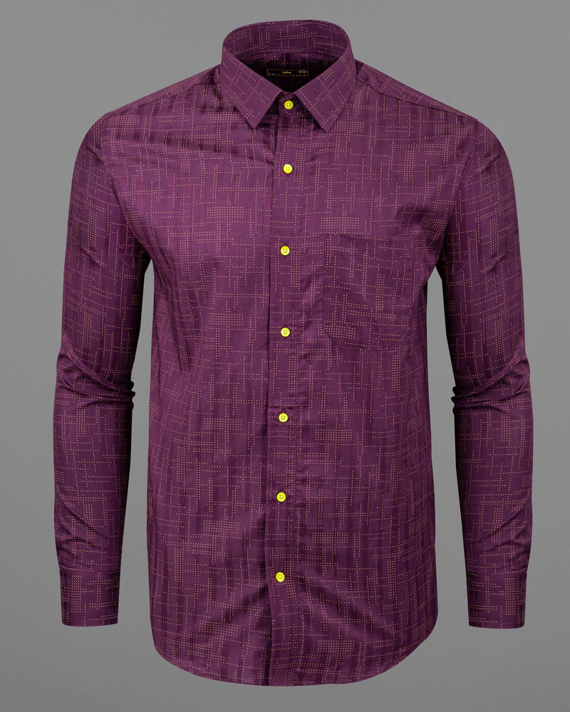 Finn Purple with Bright Yellow Buttoned Dobby Textured Premium Giza Cotton Shirt 5902-YL-38, 5902-YL-H-38, 5902-YL-39, 5902-YL-H-39, 5902-YL-40, 5902-YL-H-40, 5902-YL-42, 5902-YL-H-42, 5902-YL-44, 5902-YL-H-44, 5902-YL-46, 5902-YL-H-46, 5902-YL-48, 5902-YL-H-48, 5902-YL-50, 5902-YL-H-50, 5902-YL-52, 5902-YL-H-52