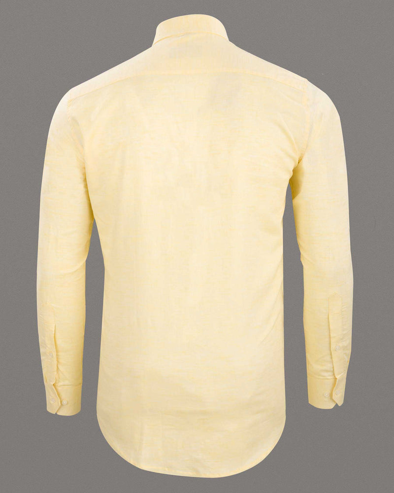 Givry Yellow Luxurious Linen Shirt 5920-38, 5920-H-38, 5920-39, 5920-H-39, 5920-40, 5920-H-40, 5920-42, 5920-H-42, 5920-44, 5920-H-44, 5920-46, 5920-H-46, 5920-48, 5920-H-48, 5920-50, 5920-H-50, 5920-52, 5920-H-52