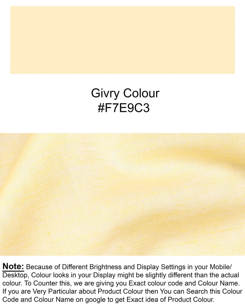 Givry Yellow Luxurious Linen Shirt 5920-38, 5920-H-38, 5920-39, 5920-H-39, 5920-40, 5920-H-40, 5920-42, 5920-H-42, 5920-44, 5920-H-44, 5920-46, 5920-H-46, 5920-48, 5920-H-48, 5920-50, 5920-H-50, 5920-52, 5920-H-52