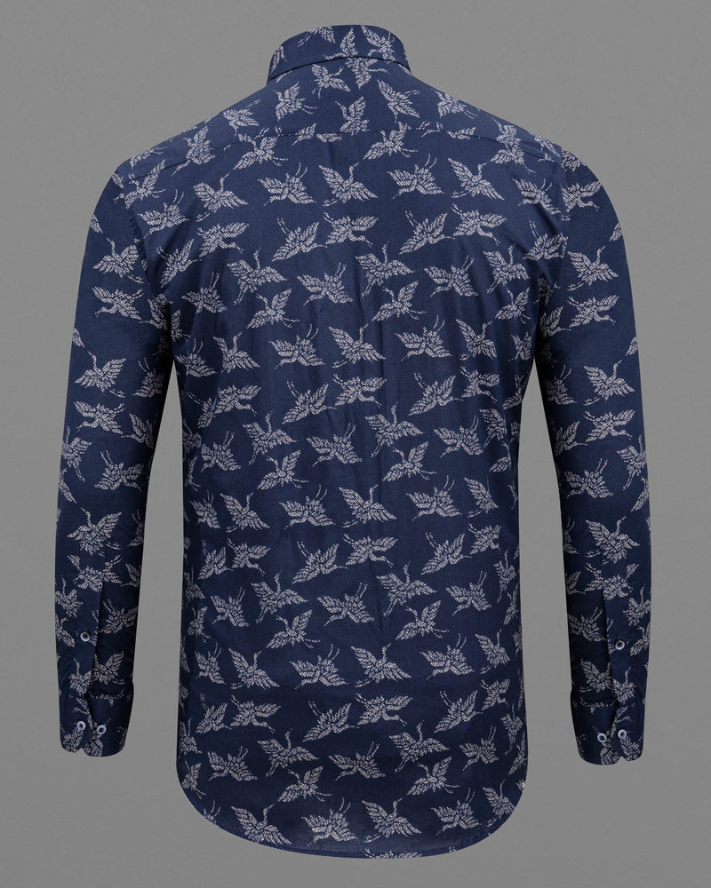 Big Stone Blue Birds Printed Super Soft Premium Cotton Shirt 5941-BLE-38, 5941-BLE-H-38, 5941-BLE-39, 5941-BLE-H-39, 5941-BLE-40, 5941-BLE-H-40, 5941-BLE-42, 5941-BLE-H-42, 5941-BLE-44, 5941-BLE-H-44, 5941-BLE-46, 5941-BLE-H-46, 5941-BLE-48, 5941-BLE-H-48, 5941-BLE-50, 5941-BLE-H-50, 5941-BLE-52, 5941-BLE-H-52