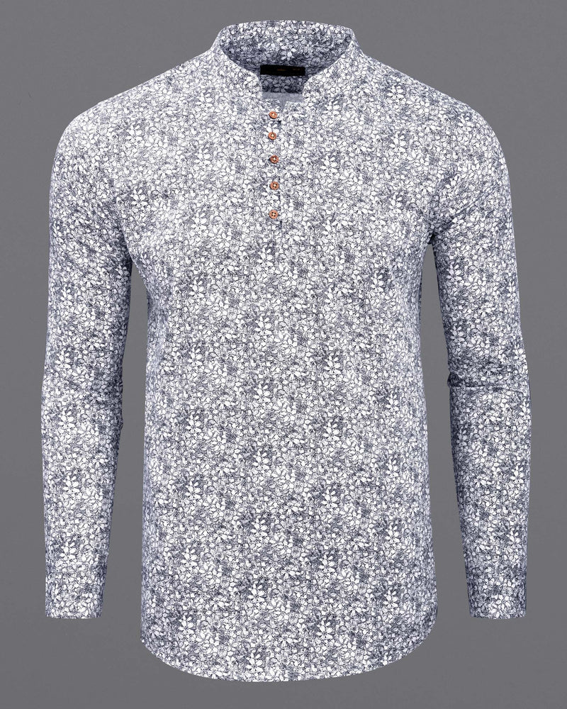 Jade Black and Gallery Gray Floral Printed Super Soft Premium Cotton Kurta Shirt 5950-KS-38, 5950-KS-H-38, 5950-KS-39, 5950-KS-H-39, 5950-KS-40, 5950-KS-H-40, 5950-KS-42, 5950-KS-H-42, 5950-KS-44, 5950-KS-H-44, 5950-KS-46, 5950-KS-H-46, 5950-KS-48, 5950-KS-H-48, 5950-KS-50, 5950-KS-H-50, 5950-KS-52, 5950-KS-H-52