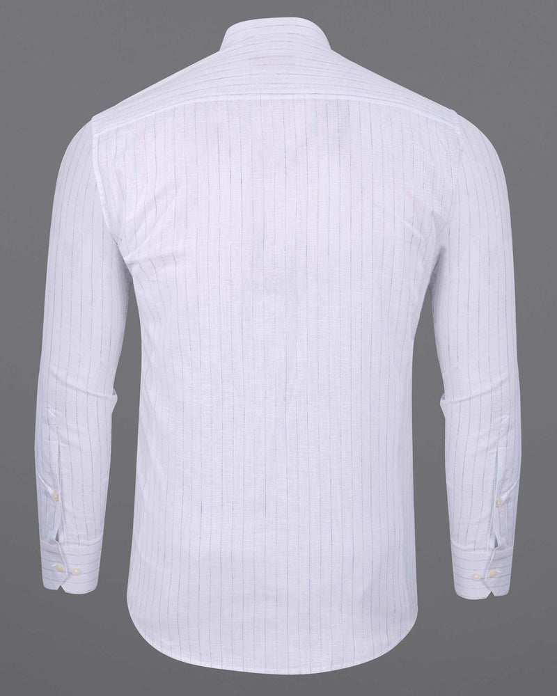 Bright White Striped Luxurious Linen Shirt 5981-M-38, 5981-M-H-38, 5981-M-39, 5981-M-H-39, 5981-M-40, 5981-M-H-40, 5981-M-42, 5981-M-H-42, 5981-M-44, 5981-M-H-44, 5981-M-46, 5981-M-H-46, 5981-M-48, 5981-M-H-48, 5981-M-50, 5981-M-H-50, 5981-M-52, 5981-M-H-52