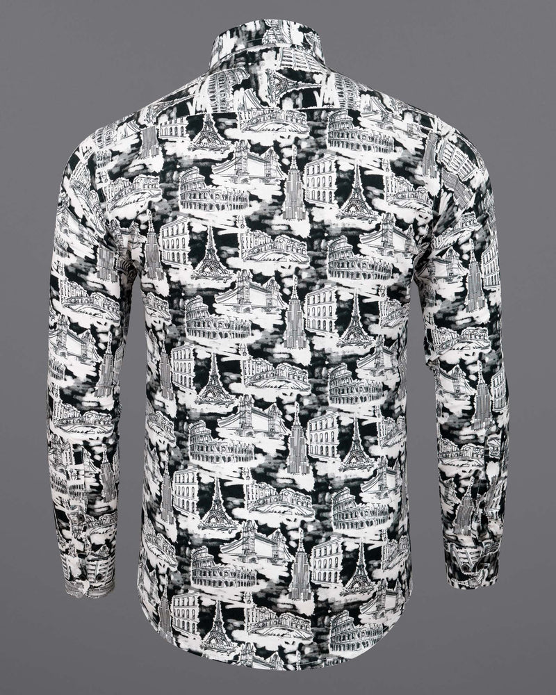 Black and White City art Printed Super Soft Premium Cotton Shirt 5999-BLK-38, 5999-BLK-H-38, 5999-BLK-39, 5999-BLK-H-39, 5999-BLK-40, 5999-BLK-H-40, 5999-BLK-42, 5999-BLK-H-42, 5999-BLK-44, 5999-BLK-H-44, 5999-BLK-46, 5999-BLK-H-46, 5999-BLK-48, 5999-BLK-H-48, 5999-BLK-50, 5999-BLK-H-50, 5999-BLK-52, 5999-BLK-H-52