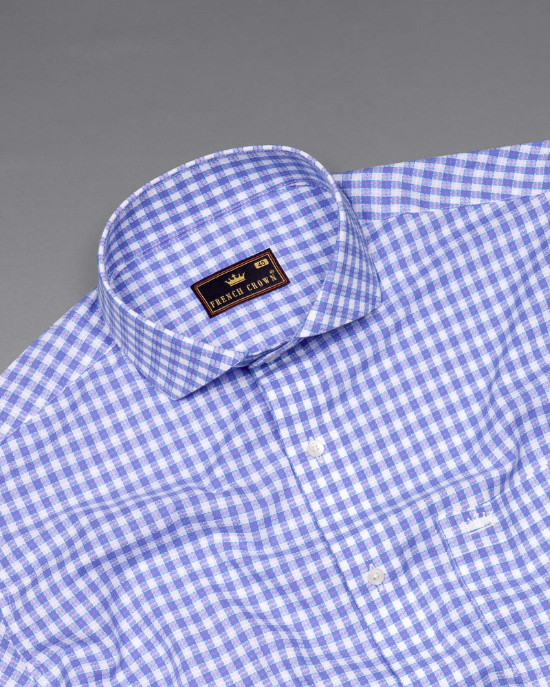 Scampi Blue and Summer Sky Checkered Dobby Textured Premium Giza Cotton Shirt 6003-CA-38, 6003-CA-H-38, 6003-CA-39, 6003-CA-H-39, 6003-CA-40, 6003-CA-H-40, 6003-CA-42, 6003-CA-H-42, 6003-CA-44, 6003-CA-H-44, 6003-CA-46, 6003-CA-H-46, 6003-CA-48, 6003-CA-H-48, 6003-CA-50, 6003-CA-H-50, 6003-CA-52, 6003-CA-H-52