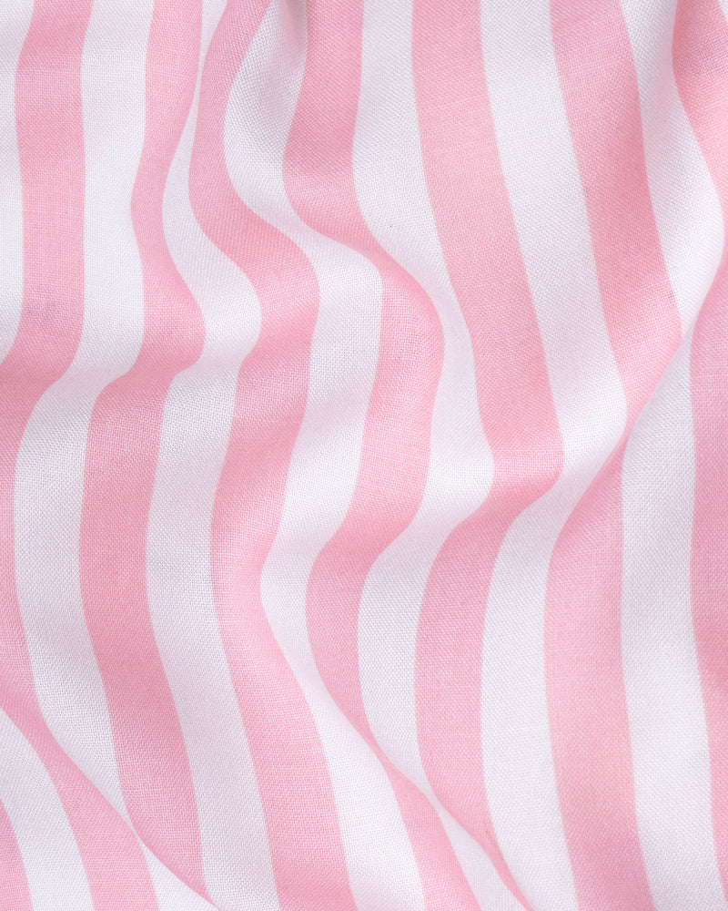 Pastel Pink with Bright White Striped Premium Tencel Shirt 6040-BLK-38, 6040-BLK-H-38, 6040-BLK-39, 6040-BLK-H-39, 6040-BLK-40, 6040-BLK-H-40, 6040-BLK-42, 6040-BLK-H-42, 6040-BLK-44, 6040-BLK-H-44, 6040-BLK-46, 6040-BLK-H-46, 6040-BLK-48, 6040-BLK-H-48, 6040-BLK-50, 6040-BLK-H-50, 6040-BLK-52, 6040-BLK-H-52