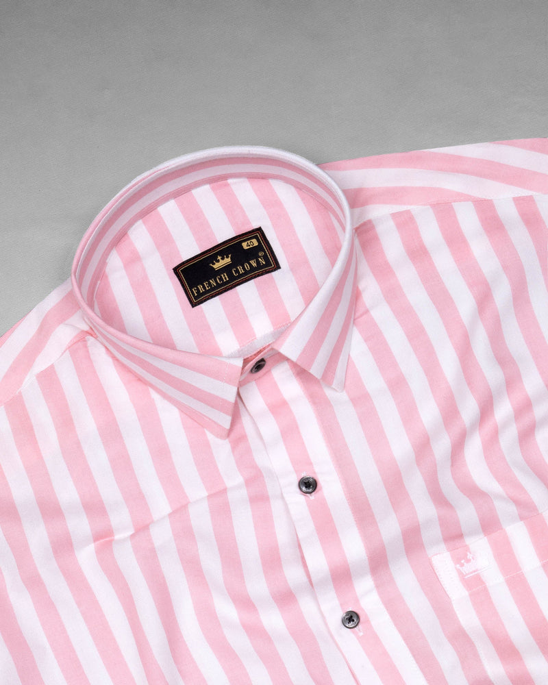 Pastel Pink with Bright White Striped Premium Tencel Shirt 6040-BLK-38, 6040-BLK-H-38, 6040-BLK-39, 6040-BLK-H-39, 6040-BLK-40, 6040-BLK-H-40, 6040-BLK-42, 6040-BLK-H-42, 6040-BLK-44, 6040-BLK-H-44, 6040-BLK-46, 6040-BLK-H-46, 6040-BLK-48, 6040-BLK-H-48, 6040-BLK-50, 6040-BLK-H-50, 6040-BLK-52, 6040-BLK-H-52