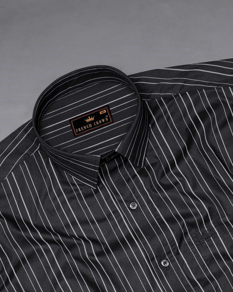 Jade Black Striped Super Soft Premium Cotton Shirt 6046-BLK-38, 6046-BLK-H-38, 6046-BLK-39, 6046-BLK-H-39, 6046-BLK-40, 6046-BLK-H-40, 6046-BLK-42, 6046-BLK-H-42, 6046-BLK-44, 6046-BLK-H-44, 6046-BLK-46, 6046-BLK-H-46, 6046-BLK-48, 6046-BLK-H-48, 6046-BLK-50, 6046-BLK-H-50, 6046-BLK-52, 6046-BLK-H-52