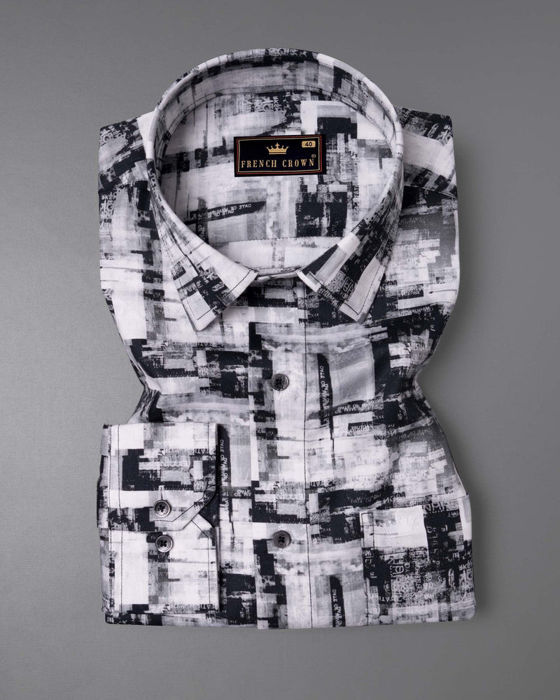 Jade Black and Ghost Grey Digital Screen inspires print Super Soft Premium Cotton Shirt 6051-BLK-38, 6051-BLK-H-38, 6051-BLK-39, 6051-BLK-H-39, 6051-BLK-40, 6051-BLK-H-40, 6051-BLK-42, 6051-BLK-H-42, 6051-BLK-44, 6051-BLK-H-44, 6051-BLK-46, 6051-BLK-H-46, 6051-BLK-48, 6051-BLK-H-48, 6051-BLK-50, 6051-BLK-H-50, 6051-BLK-52, 6051-BLK-H-52