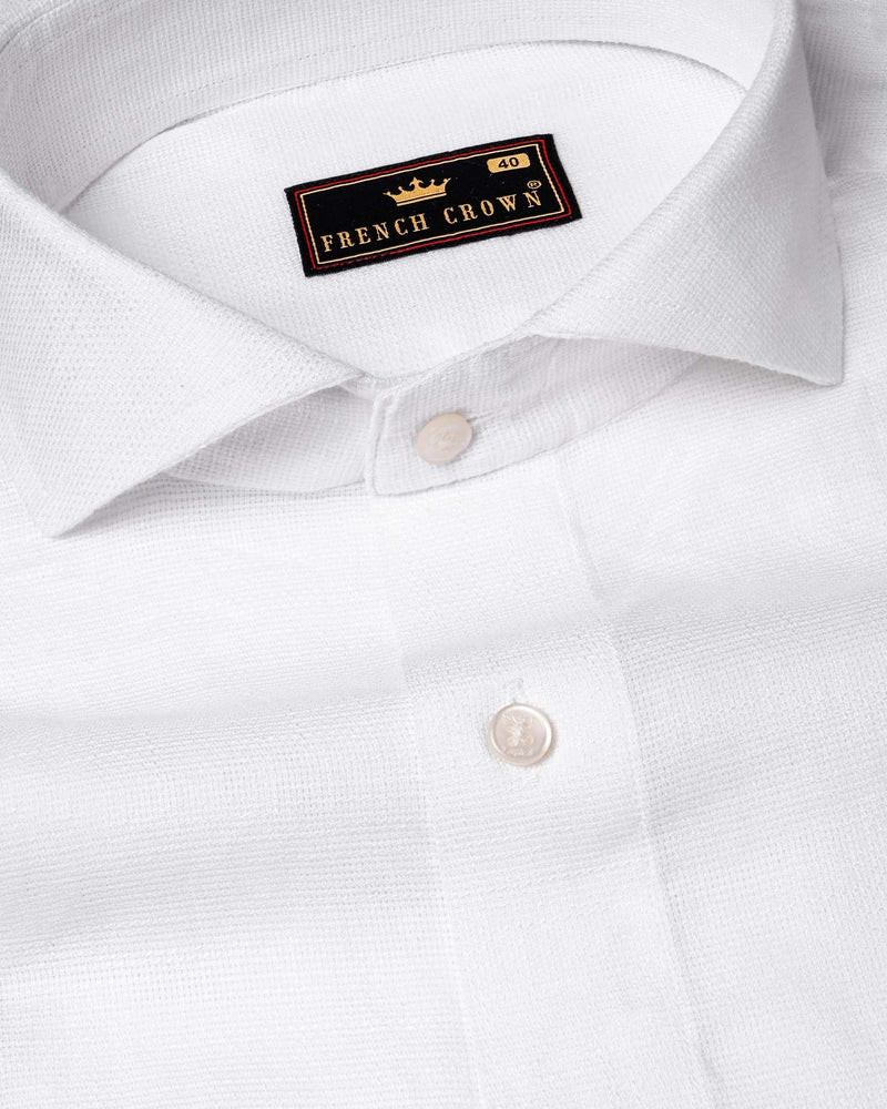 Bright White Dobby Textured Premium Giza Cotton Shirt 6080-CA-38, 6080-CA-H-38, 6080-CA-39, 6080-CA-H-39, 6080-CA-40, 6080-CA-H-40, 6080-CA-42, 6080-CA-H-42, 6080-CA-44, 6080-CA-H-44, 6080-CA-46, 6080-CA-H-46, 6080-CA-48, 6080-CA-H-48, 6080-CA-50, 6080-CA-H-50, 6080-CA-52, 6080-CA-H-52