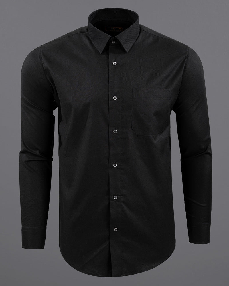 Jet Black Dobby Textured Premium Giza Cotton Shirt 6087-BLK-38, 6087-BLK-H-38, 6087-BLK-39,   6087-BLK-H-39, 6087-BLK-40, 6087-BLK-H-40, 6087-BLK-42, 6087-BLK-H-42, 6087-BLK-44, 6087-BLK-H-44, 6087-BLK-46, 6087-BLK-H-46, 6087-BLK-48, 6087-BLK-H-48, 6087-BLK-50, 6087-BLK-H-50, 6087-BLK-52, 6087-BLK-H-52