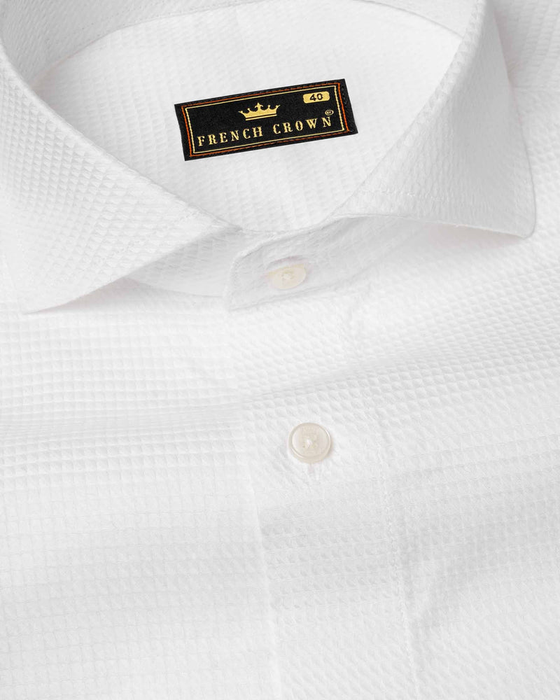 Bright White Dobby Textured Premium Giza Cotton Shirt 6114-CA-38, 6114-CA-H-38, 6114-CA-39, 6114-CA-H-39, 6114-CA-40, 6114-CA-H-40, 6114-CA-42, 6114-CA-H-42, 6114-CA-44, 6114-CA-H-44, 6114-CA-46, 6114-CA-H-46, 6114-CA-48, 6114-CA-H-48, 6114-CA-50, 6114-CA-H-50, 6114-CA-52, 6114-CA-H-52