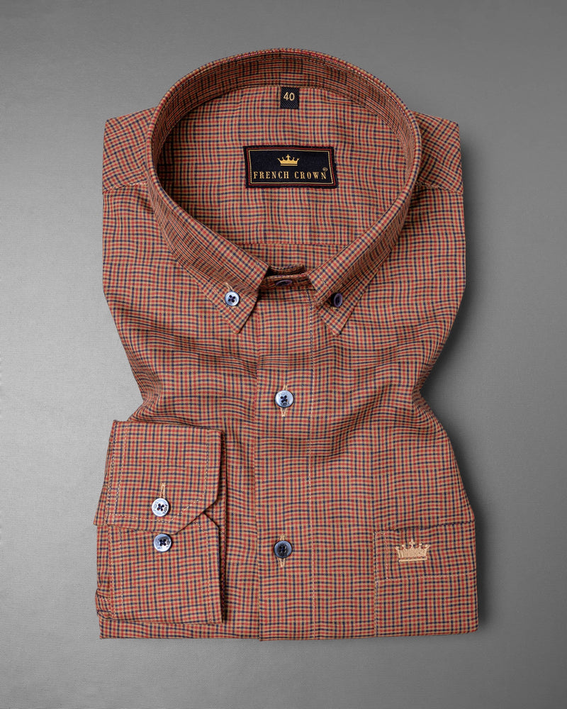 Whiskey Brown with Medium Carmine Twill Micro Checkered Premium Cotton Shirt 6126-BD-BLE-38, 6126-BD-BLE-H-38, 6126-BD-BLE-39, 6126-BD-BLE-H-39, 6126-BD-BLE-40, 6126-BD-BLE-H-40, 6126-BD-BLE-42, 6126-BD-BLE-H-42, 6126-BD-BLE-44, 6126-BD-BLE-H-44, 6126-BD-BLE-46, 6126-BD-BLE-H-46, 6126-BD-BLE-48, 6126-BD-BLE-H-48, 6126-BD-BLE-50, 6126-BD-BLE-H-50, 6126-BD-BLE-52, 6126-BD-BLE-H-52