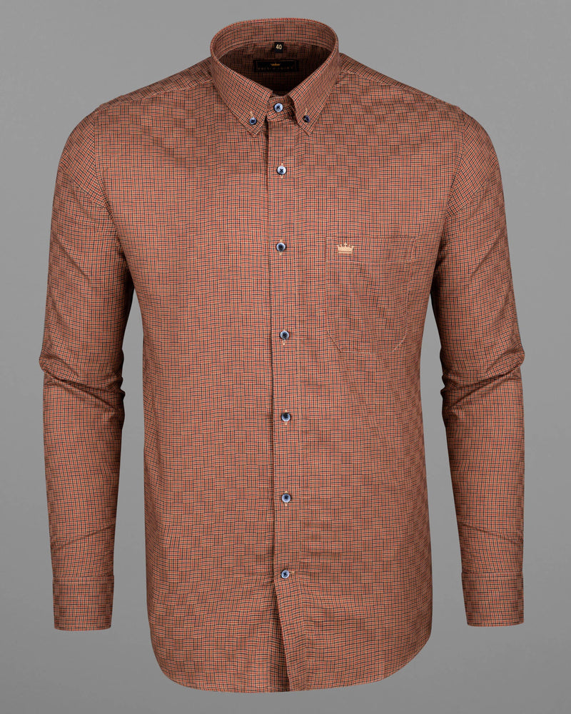 Whiskey Brown with Medium Carmine Twill Micro Checkered Premium Cotton Shirt 6126-BD-BLE-38, 6126-BD-BLE-H-38, 6126-BD-BLE-39, 6126-BD-BLE-H-39, 6126-BD-BLE-40, 6126-BD-BLE-H-40, 6126-BD-BLE-42, 6126-BD-BLE-H-42, 6126-BD-BLE-44, 6126-BD-BLE-H-44, 6126-BD-BLE-46, 6126-BD-BLE-H-46, 6126-BD-BLE-48, 6126-BD-BLE-H-48, 6126-BD-BLE-50, 6126-BD-BLE-H-50, 6126-BD-BLE-52, 6126-BD-BLE-H-52