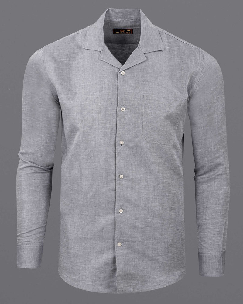 Mountain Mist Grey Luxurious Linen Shirt 6136-CC-38, 6136-CC-H-38, 6136-CC-39, 6136-CC-H-39, 6136-CC-40, 6136-CC-H-40, 6136-CC-42, 6136-CC-H-42, 6136-CC-44, 6136-CC-H-44, 6136-CC-46, 6136-CC-H-46, 6136-CC-48, 6136-CC-H-48, 6136-CC-50, 6136-CC-H-50, 6136-CC-52, 6136-CC-H-52