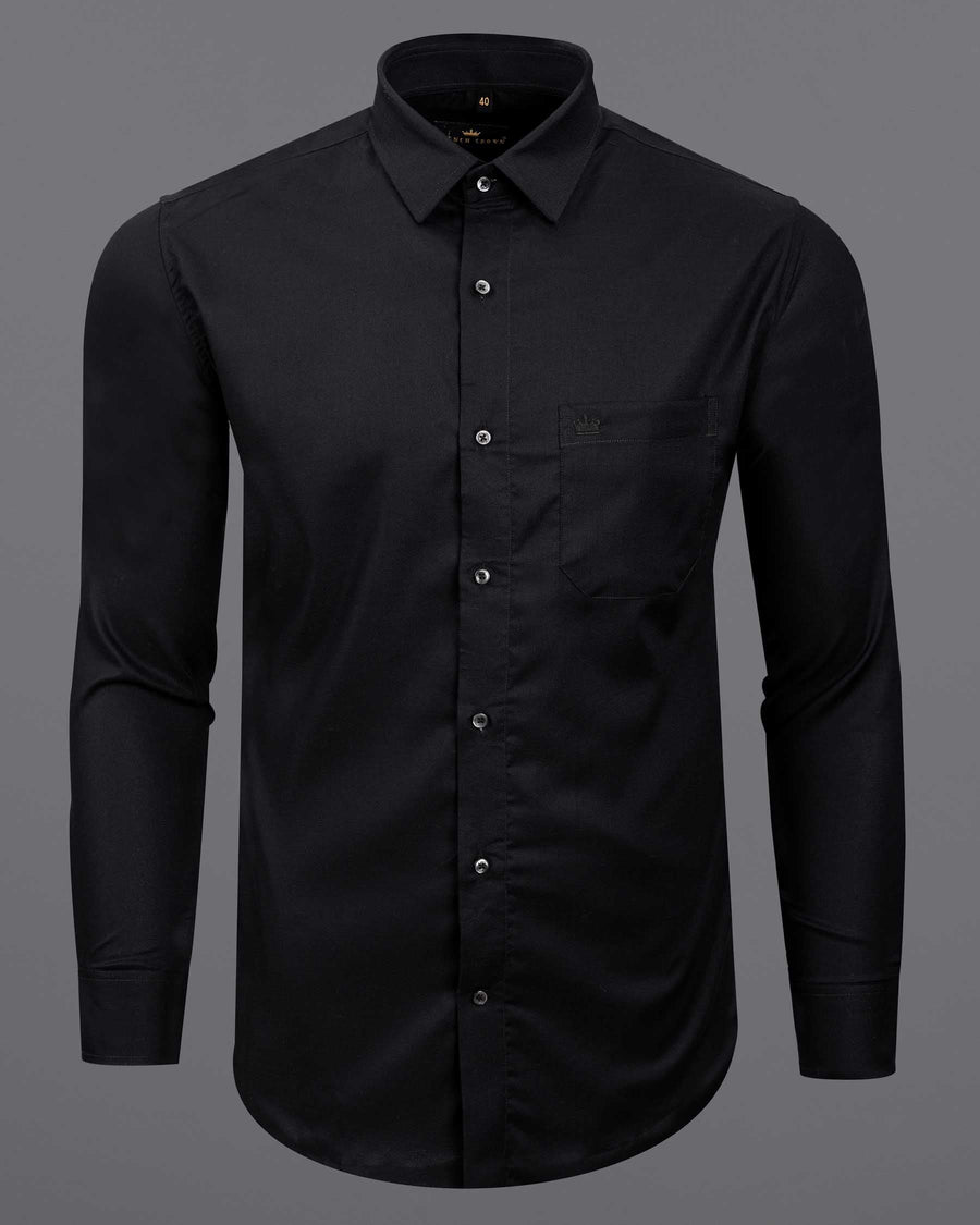 Jade Black Dobby Premium Giza Cotton Shirt 6154-BLK-38, 6154-BLK-H-38, 6154-BLK-39, 6154-BLK-H-39, 6154-BLK-40, 6154-BLK-H-40, 6154-BLK-42, 6154-BLK-H-42, 6154-BLK-44, 6154-BLK-H-44, 6154-BLK-46, 6154-BLK-H-46, 6154-BLK-48, 6154-BLK-H-48, 6154-BLK-50, 6154-BLK-H-50, 6154-BLK-52, 6154-BLK-H-52