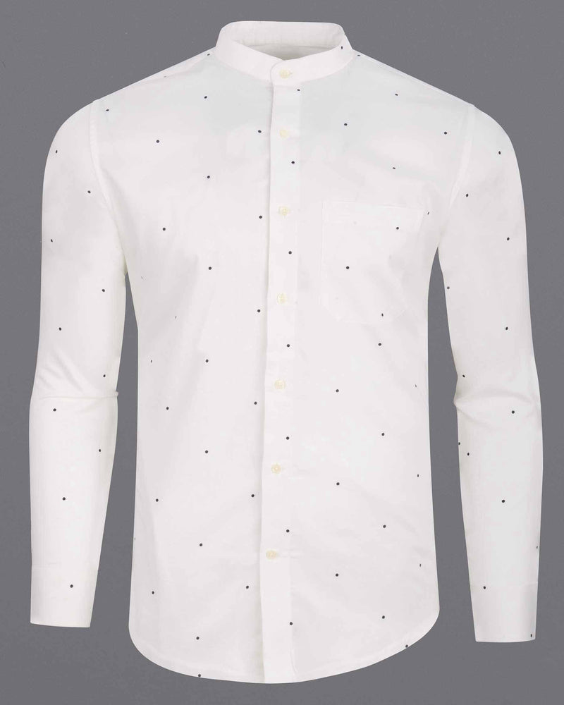 Bright White Dots Printed Super Soft Premium Cotton Shirt 6169-M-38, 6169-M-H-38, 6169-M-39, 6169-M-H-39, 6169-M-40, 6169-M-H-40, 6169-M-42, 6169-M-H-42, 6169-M-44, 6169-M-H-44, 6169-M-46, 6169-M-H-46, 6169-M-48, 6169-M-H-48, 6169-M-50, 6169-M-H-50, 6169-M-52, 6169-M-H-52