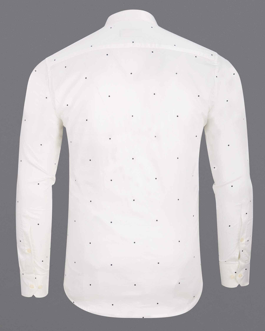Bright White Dots Printed Super Soft Premium Cotton Shirt 6169-M-38, 6169-M-H-38, 6169-M-39, 6169-M-H-39, 6169-M-40, 6169-M-H-40, 6169-M-42, 6169-M-H-42, 6169-M-44, 6169-M-H-44, 6169-M-46, 6169-M-H-46, 6169-M-48, 6169-M-H-48, 6169-M-50, 6169-M-H-50, 6169-M-52, 6169-M-H-52