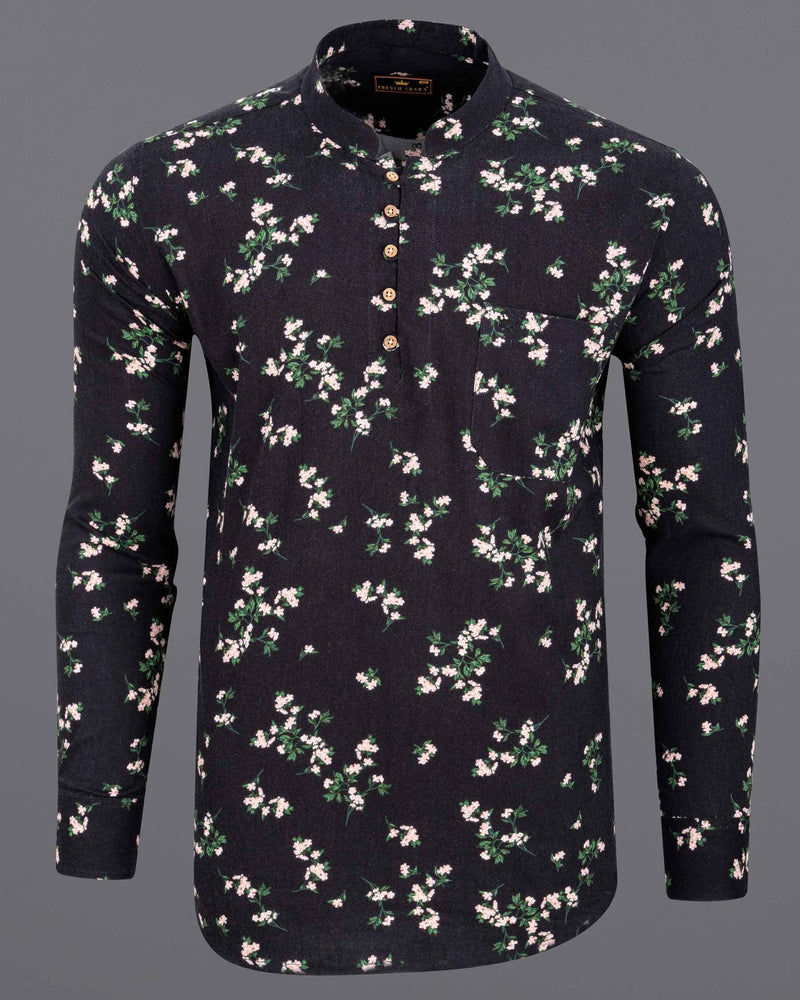 Jade Black Floral Printed Premium Tencel Kurta Shirt 6179-KS-38, 6179-KS-H-38, 6179-KS-39, 6179-KS-H-39, 6179-KS-40, 6179-KS-H-40, 6179-KS-42, 6179-KS-H-42, 6179-KS-44, 6179-KS-H-44, 6179-KS-46, 6179-KS-H-46, 6179-KS-48, 6179-KS-H-48, 6179-KS-50, 6179-KS-H-50, 6179-KS-52, 6179-KS-H-52