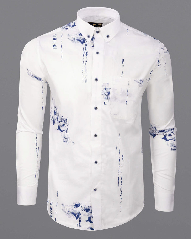 Bright White Abstract Print Super Soft Premium Cotton Shirt 6182-BD-BLE-38 ,6182-BD-BLE-H-38, 6182-BD-BLE-39 ,6182-BD-BLE-H-39, 6182-BD-BLE-40, 6182-BD-BLE-H-40, 6182-BD-BLE-42, 6182-BD-BLE-H-42, 6182-BD-BLE-44, 6182-BD-BLE-H-44, 6182-BD-BLE-46, 6182-BD-BLE-H-46, 6182-BD-BLE-48, 6182-BD-BLE-H-48, 6182-BD-BLE-50, 6182-BD-BLE-H-50, 6182-BD-BLE-52, 6182-BD-BLE-H-52