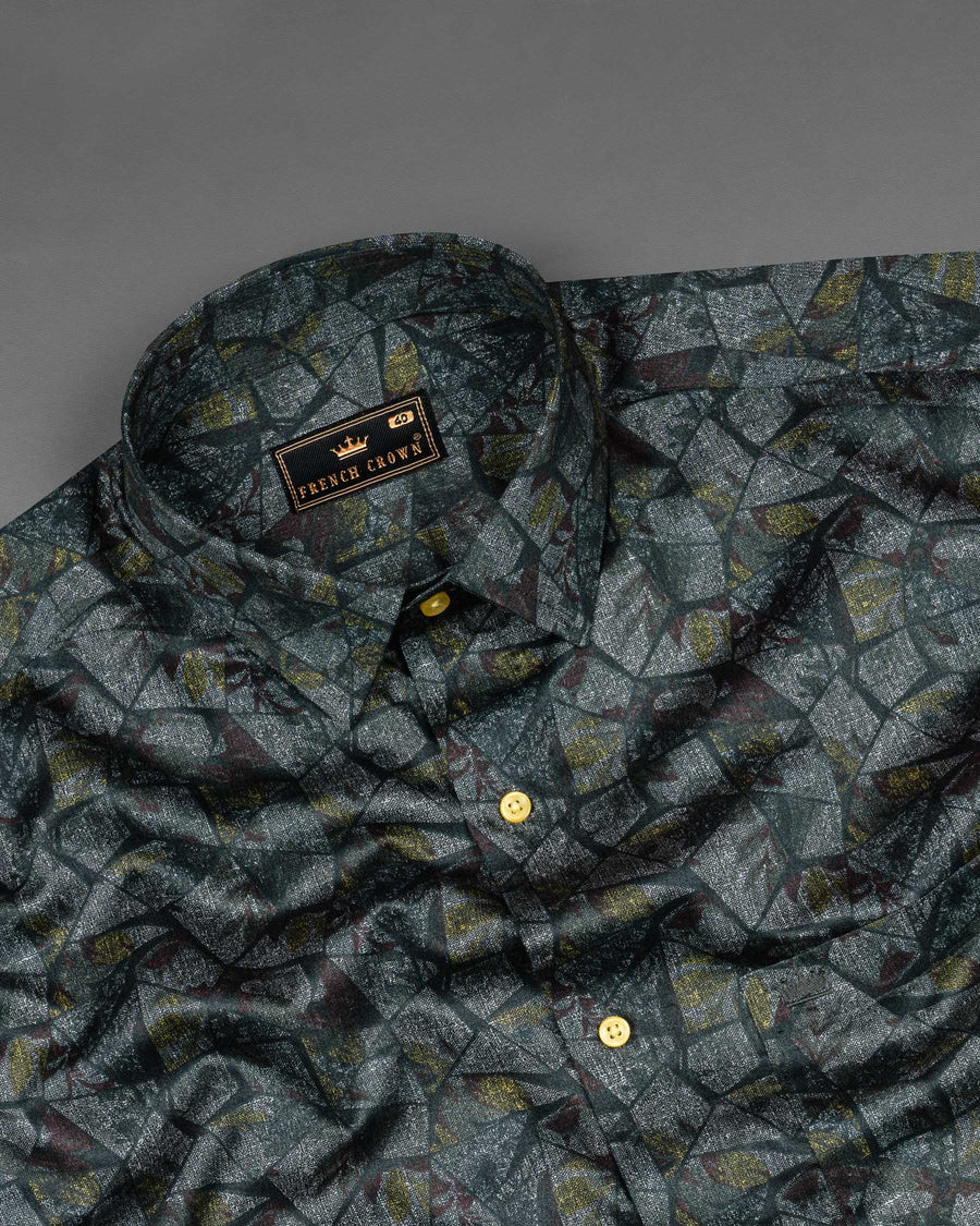Sirocco Gray Crystal Print Super Soft Premium Cotton Shirt 6201-YL-38, 6201-YL-H-38, 6201-YL-39, 6201-YL-H-39, 6201-YL-40, 6201-YL-H-40, 6201-YL-42, 6201-YL-H-42, 6201-YL-44, 6201-YL-H-44, 6201-YL-46, 6201-YL-H-46, 6201-YL-48, 6201-YL-H-48, 6201-YL-50, 6201-YL-H-50, 6201-YL-52, 6201-YL-H-52