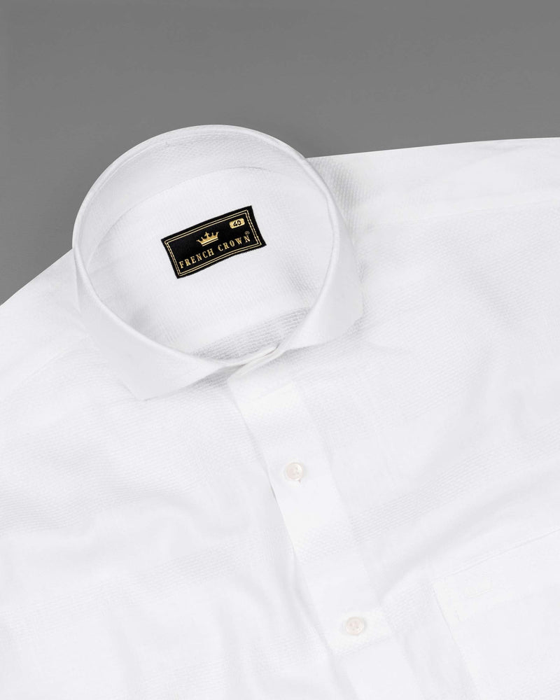 Bright White Dobby Textured Premium Giza Cotton Shirt 6204-CA-38, 6204-CA-H-38, 6204-CA-39, 6204-CA-H-39, 6204-CA-40, 6204-CA-H-40, 6204-CA-42, 6204-CA-H-42, 6204-CA-44, 6204-CA-H-44, 6204-CA-46, 6204-CA-H-46, 6204-CA-48, 6204-CA-H-48, 6204-CA-50, 6204-CA-H-50, 6204-CA-52, 6204-CA-H-52