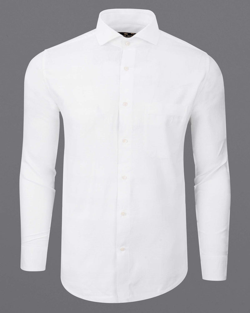 Bright White Dobby Textured Premium Giza Cotton Shirt 6204-CA-38, 6204-CA-H-38, 6204-CA-39, 6204-CA-H-39, 6204-CA-40, 6204-CA-H-40, 6204-CA-42, 6204-CA-H-42, 6204-CA-44, 6204-CA-H-44, 6204-CA-46, 6204-CA-H-46, 6204-CA-48, 6204-CA-H-48, 6204-CA-50, 6204-CA-H-50, 6204-CA-52, 6204-CA-H-52