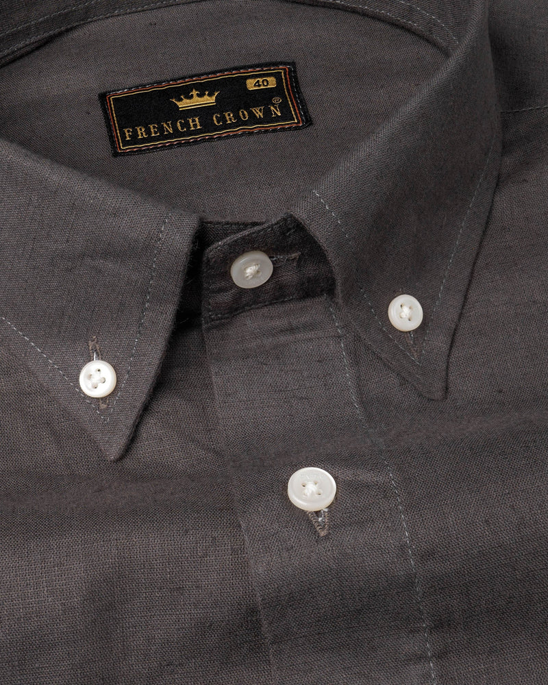 Charcoal Grey Luxurious Linen Shirt 6215-BD-38, 6215-BD-H-38, 6215-BD-39, 6215-BD-H-39, 6215-BD-40, 6215-BD-H-40, 6215-BD-42, 6215-BD-H-42, 6215-BD-44, 6215-BD-H-44, 6215-BD-46, 6215-BD-H-46, 6215-BD-48, 6215-BD-H-48, 6215-BD-50, 6215-BD-H-50, 6215-BD-52, 6215-BD-H-52