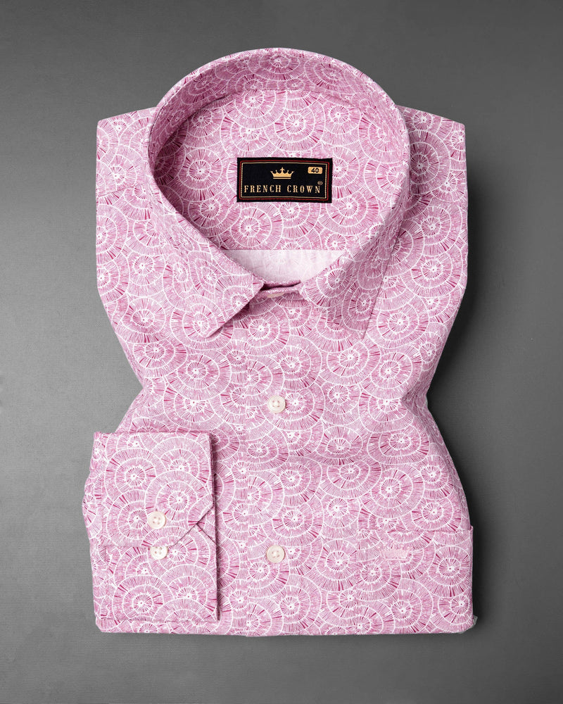 Blossom Pink Chakra Printed Premium Cotton Shirt 6216-38, 6216-H-38, 6216-39, 6216-H-39, 6216-40, 6216-H-40, 6216-42, 6216-H-42, 6216-44, 6216-H-44, 6216-46, 6216-H-46, 6216-48, 6216-H-48, 6216-50, 6216-H-50, 6216-52, 6216-H-52