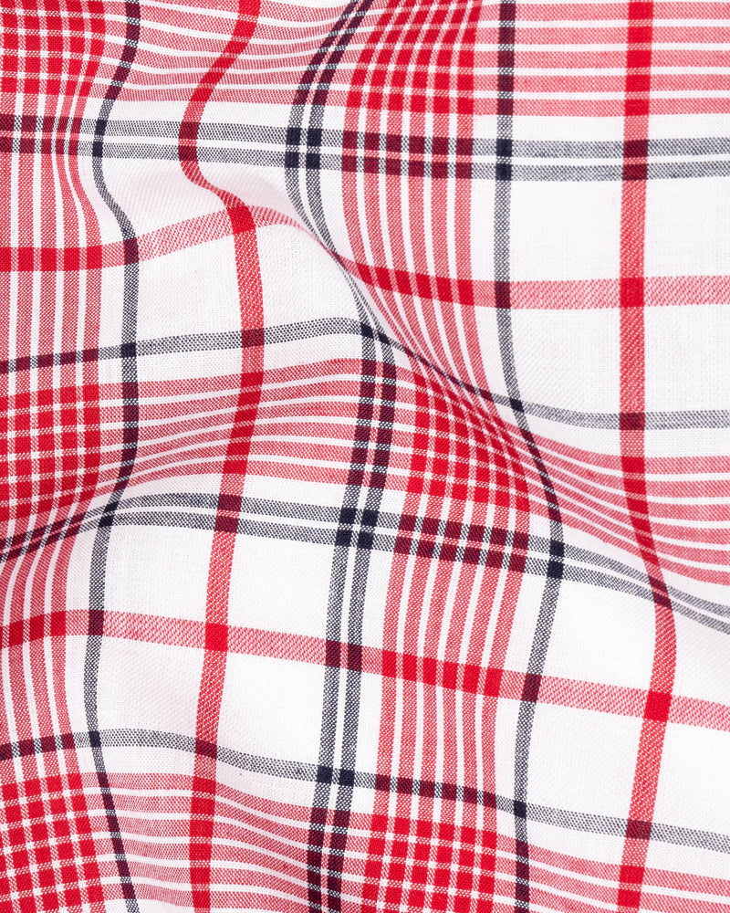 White and Monza Red Plaid Premium Cotton Shirt 6218-BD-BLK-38, 6218-BD-BLK-H-38, 6218-BD-BLK-39, 6218-BD-BLK-H-39, 6218-BD-BLK-40, 6218-BD-BLK-H-40, 6218-BD-BLK-42, 6218-BD-BLK-H-42, 6218-BD-BLK-44, 6218-BD-BLK-H-44, 6218-BD-BLK-46, 6218-BD-BLK-H-46, 6218-BD-BLK-48, 6218-BD-BLK-H-48, 6218-BD-BLK-50, 6218-BD-BLK-H-50, 6218-BD-BLK-52, 6218-BD-BLK-H-52