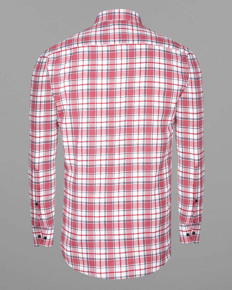 White and Monza Red Plaid Premium Cotton Shirt 6218-BD-BLK-38, 6218-BD-BLK-H-38, 6218-BD-BLK-39, 6218-BD-BLK-H-39, 6218-BD-BLK-40, 6218-BD-BLK-H-40, 6218-BD-BLK-42, 6218-BD-BLK-H-42, 6218-BD-BLK-44, 6218-BD-BLK-H-44, 6218-BD-BLK-46, 6218-BD-BLK-H-46, 6218-BD-BLK-48, 6218-BD-BLK-H-48, 6218-BD-BLK-50, 6218-BD-BLK-H-50, 6218-BD-BLK-52, 6218-BD-BLK-H-52