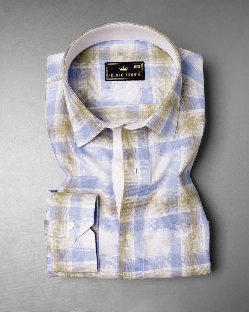 Bright White with sky Blue and Malta Brown Twill Plaid Premium Cotton Shirt 6219-CLOTH-P-38, 6219-CLOTH-P-H-38, 6219-CLOTH-P-39, 6219-CLOTH-P-H-39, 6219-CLOTH-P-40, 6219-CLOTH-P-H-40, 6219-CLOTH-P-42, 6219-CLOTH-P-H-42, 6219-CLOTH-P-44, 6219-CLOTH-P-H-44, 6219-CLOTH-P-46, 6219-CLOTH-P-H-46, 6219-CLOTH-P-48, 6219-CLOTH-P-H-48, 6219-CLOTH-P-50, 6219-CLOTH-P-H-50, 6219-CLOTH-P-52, 6219-CLOTH-P-H-52