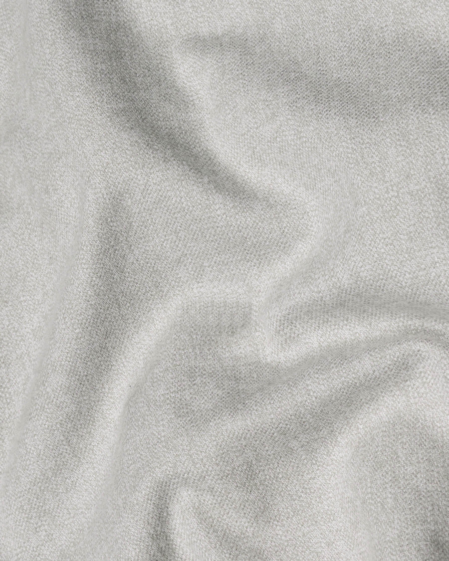 Light Grey Heavyweight Flannel Overshirt