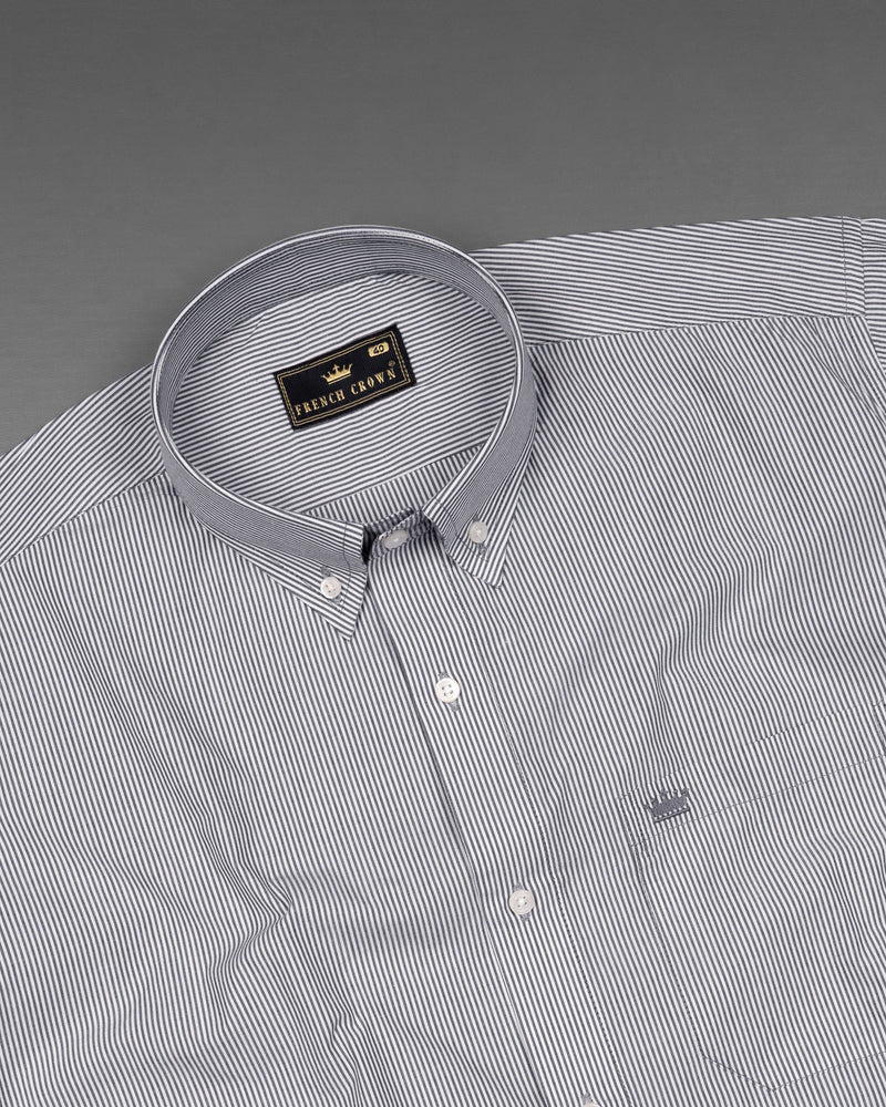 Bright White and Boulder Gray Striped Premium Cotton Shirt 6240-BD-38, 6240-BD-H-38, 6240-BD-39, 6240-BD-H-39, 6240-BD-40, 6240-BD-H-40, 6240-BD-42, 6240-BD-H-42, 6240-BD-44, 6240-BD-H-44, 6240-BD-46, 6240-BD-H-46, 6240-BD-48, 6240-BD-H-48, 6240-BD-50, 6240-BD-H-50, 6240-BD-52, 6240-BD-H-52