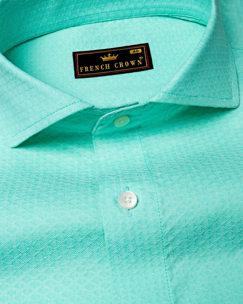 Mint Dobby Textured Premium Giza Cotton Shirt 6245-CA-38, 6245-CA-H-38, 6245-CA-39, 6245-CA-H-39, 6245-CA-40, 6245-CA-H-40, 6245-CA-42, 6245-CA-H-42, 6245-CA-44, 6245-CA-H-44, 6245-CA-46, 6245-CA-H-46, 6245-CA-48, 6245-CA-H-48, 6245-CA-50, 6245-CA-H-50, 6245-CA-52, 6245-CA-H-52