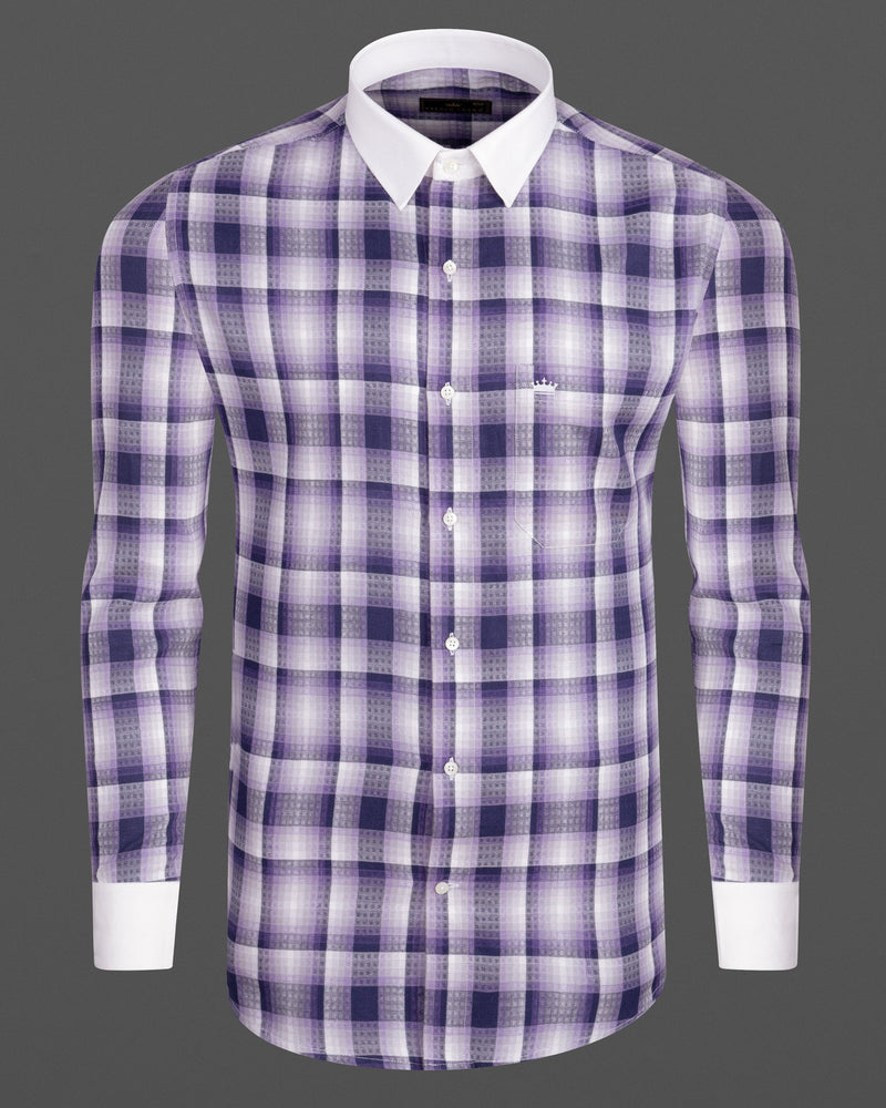 Scampi Blue Plaid With White Collar Twill Premium Cotton Shirt 6248-WCC-38, 6248-WCC-H-38, 6248-WCC-39, 6248-WCC-H-39, 6248-WCC-40, 6248-WCC-H-40, 6248-WCC-42, 6248-WCC-H-42, 6248-WCC-44, 6248-WCC-H-44, 6248-WCC-46, 6248-WCC-H-46, 6248-WCC-48, 6248-WCC-H-48, 6248-WCC-50, 6248-WCC-H-50, 6248-WCC-52, 6248-WCC-H-52