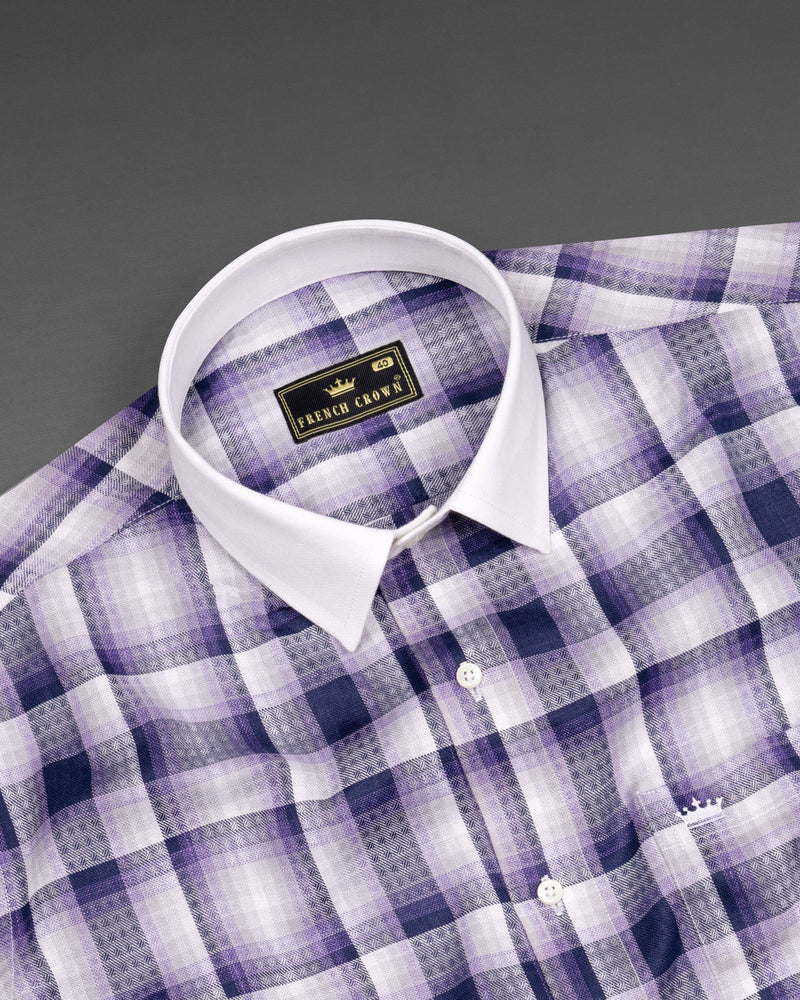 Scampi Blue Plaid With White Collar Twill Premium Cotton Shirt 6248-WCC-38, 6248-WCC-H-38, 6248-WCC-39, 6248-WCC-H-39, 6248-WCC-40, 6248-WCC-H-40, 6248-WCC-42, 6248-WCC-H-42, 6248-WCC-44, 6248-WCC-H-44, 6248-WCC-46, 6248-WCC-H-46, 6248-WCC-48, 6248-WCC-H-48, 6248-WCC-50, 6248-WCC-H-50, 6248-WCC-52, 6248-WCC-H-52