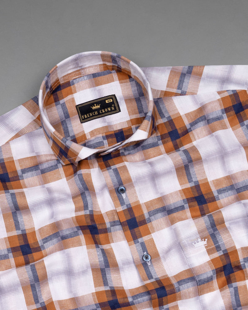 Tuscany Orange Twill Multicolour Checkered Premium Cotton Shirt 6284-CA-BLE-38, 6284-CA-BLE-H-38, 6284-CA-BLE-39, 6284-CA-BLE-H-39, 6284-CA-BLE-40, 6284-CA-BLE-H-40, 6284-CA-BLE-42, 6284-CA-BLE-H-42, 6284-CA-BLE-44, 6284-CA-BLE-H-44, 6284-CA-BLE-46, 6284-CA-BLE-H-46, 6284-CA-BLE-48, 6284-CA-BLE-H-48, 6284-CA-BLE-50, 6284-CA-BLE-H-50, 6284-CA-BLE-52, 6284-CA-BLE-H-52