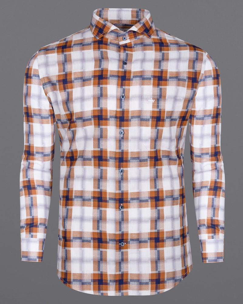 Tuscany Orange Twill Multicolour Checkered Premium Cotton Shirt 6284-CA-BLE-38, 6284-CA-BLE-H-38, 6284-CA-BLE-39, 6284-CA-BLE-H-39, 6284-CA-BLE-40, 6284-CA-BLE-H-40, 6284-CA-BLE-42, 6284-CA-BLE-H-42, 6284-CA-BLE-44, 6284-CA-BLE-H-44, 6284-CA-BLE-46, 6284-CA-BLE-H-46, 6284-CA-BLE-48, 6284-CA-BLE-H-48, 6284-CA-BLE-50, 6284-CA-BLE-H-50, 6284-CA-BLE-52, 6284-CA-BLE-H-52