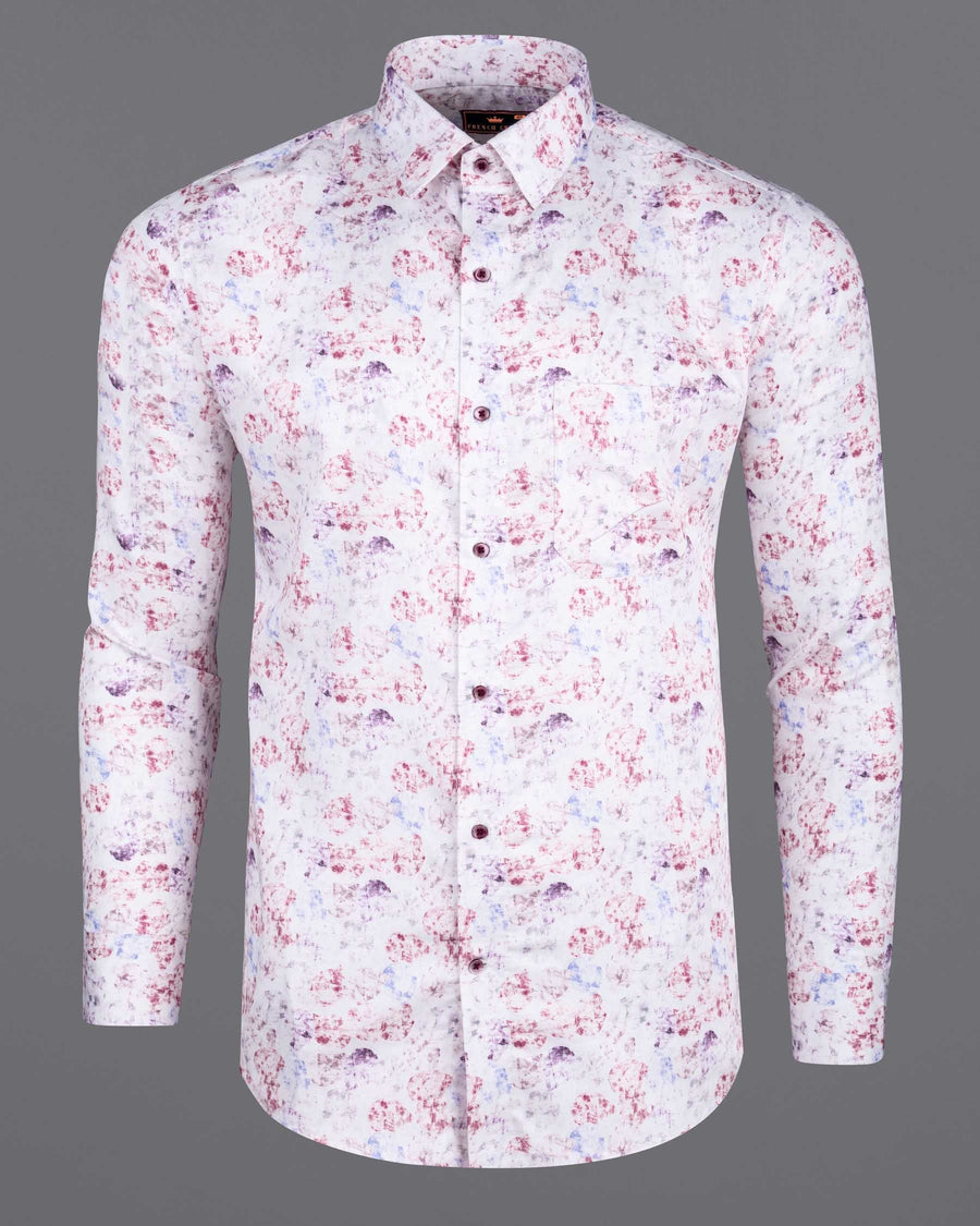 Bright White with colorful leaves Printed Super Soft Premium Cotton Shirt 6299-MN-38, 6299-MN-H-38, 6299-MN-39, 6299-MN-H-39, 6299-MN-40, 6299-MN-H-40, 6299-MN-42, 6299-MN-H-42, 6299-MN-44, 6299-MN-H-44, 6299-MN-46, 6299-MN-H-46, 6299-MN-48, 6299-MN-H-48, 6299-MN-50, 6299-MN-H-50, 6299-MN-52, 6299-MN-H-52