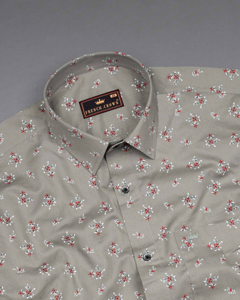 Cloudy Gray Floral Printed Premium Cotton Shirt 6307-BLK-38, 6307-BLK-H-38, 6307-BLK-39, 6307-BLK-H-39, 6307-BLK-40, 6307-BLK-H-40, 6307-BLK-42, 6307-BLK-H-42, 6307-BLK-44, 6307-BLK-H-44, 6307-BLK-46, 6307-BLK-H-46, 6307-BLK-48, 6307-BLK-H-48, 6307-BLK-50, 6307-BLK-H-50, 6307-BLK-52, 6307-BLK-H-52