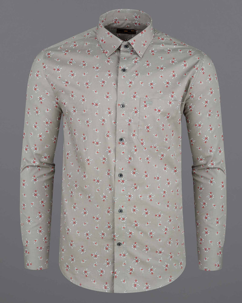 Cloudy Gray Floral Printed Premium Cotton Shirt 6307-BLK-38, 6307-BLK-H-38, 6307-BLK-39, 6307-BLK-H-39, 6307-BLK-40, 6307-BLK-H-40, 6307-BLK-42, 6307-BLK-H-42, 6307-BLK-44, 6307-BLK-H-44, 6307-BLK-46, 6307-BLK-H-46, 6307-BLK-48, 6307-BLK-H-48, 6307-BLK-50, 6307-BLK-H-50, 6307-BLK-52, 6307-BLK-H-52