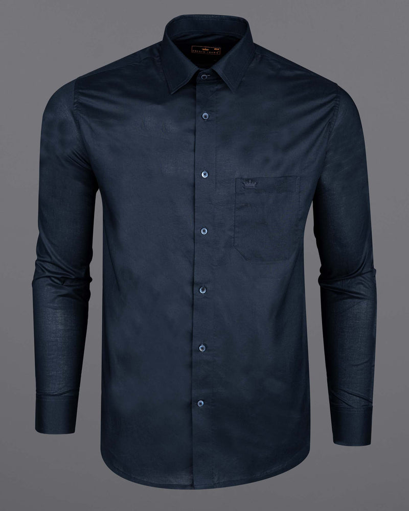 Licorice Blue Premium Cotton Shirt 6322-BLE-38, 6322-BLE-H-38, 6322-BLE-39, 6322-BLE-H-39,  6322-BLE-40, 6322-BLE-H-40,  6322-BLE-42,  6322-BLE-H-42,  6322-BLE-44,  6322-BLE-H-44,  6322-BLE-46,  6322-BLE-H-46,  6322-BLE-48,  6322-BLE-H-48,  6322-BLE-50,  6322-BLE-H-50,  6322-BLE-52,  6322-BLE-H-52