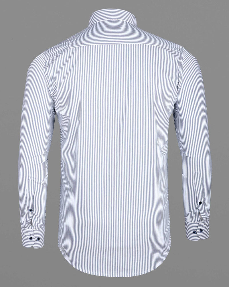 Bright White and Snuff Blue Striped Premium Cotton Shirt 6326-BLE-38, 6326-BLE-H-38, 6326-BLE-39, 6326-BLE-H-39, 6326-BLE-40, 6326-BLE-H-40, 6326-BLE-42, 6326-BLE-H-42, 6326-BLE-44, 6326-BLE-H-44, 6326-BLE-46, 6326-BLE-H-46, 6326-BLE-48, 6326-BLE-H-48, 6326-BLE-50, 6326-BLE-H-50, 6326-BLE-52, 6326-BLE-H-52