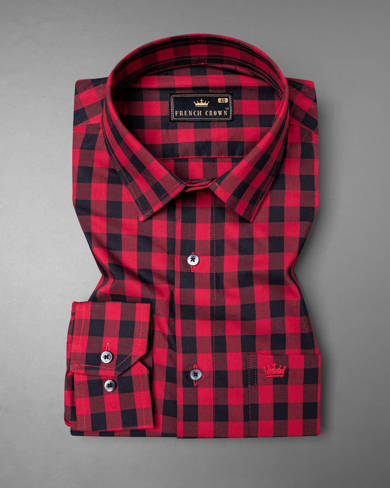 Shiraz Red Checkered Premium Cotton Shirt 6349-BLK-38,6349-BLK-H-38,6349-BLK-39,6349-BLK-H-39,6349-BLK-40,6349-BLK-H-40,6349-BLK-42,6349-BLK-H-42,6349-BLK-44,6349-BLK-H-44,6349-BLK-46,6349-BLK-H-46,6349-BLK-48,6349-BLK-H-48,6349-BLK-50,6349-BLK-H-50,6349-BLK-52,6349-BLK-H-52