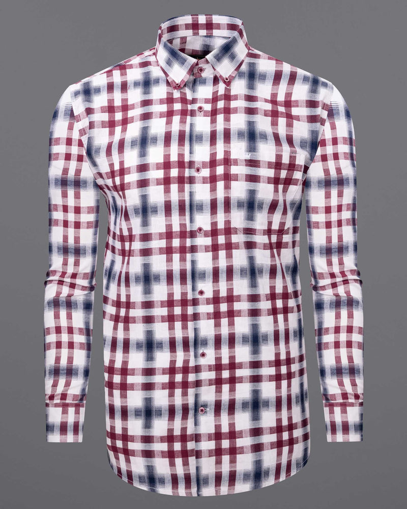 Bright White with Logan Gray and Scarlett Red Twill Plaid Premium Cotton Shirt 6358-BD-MN-38,6358-BD-MN-H-38,6358-BD-MN-39,6358-BD-MN-H-39,6358-BD-MN-40,6358-BD-MN-H-40,6358-BD-MN-42,6358-BD-MN-H-42,6358-BD-MN-44,6358-BD-MN-H-44,6358-BD-MN-46,6358-BD-MN-H-46,6358-BD-MN-48,6358-BD-MN-H-48,6358-BD-MN-50,6358-BD-MN-H-50,6358-BD-MN-52,6358-BD-MN-H-52