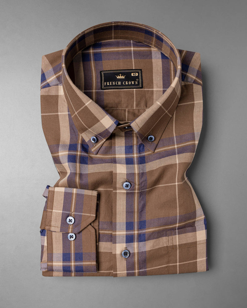 Dark Chestnut Brown Twill Plaid Premium Cotton Shirt 6360-BD-BLE-38,6360-BD-BLE-H-38,6360-BD-BLE-39,6360-BD-BLE-H-39,6360-BD-BLE-40,6360-BD-BLE-H-40,6360-BD-BLE-42,6360-BD-BLE-H-42,6360-BD-BLE-44,6360-BD-BLE-H-44,6360-BD-BLE-46,6360-BD-BLE-H-46,6360-BD-BLE-48,6360-BD-BLE-H-48,6360-BD-BLE-50,6360-BD-BLE-H-50,6360-BD-BLE-52,6360-BD-BLE-H-52