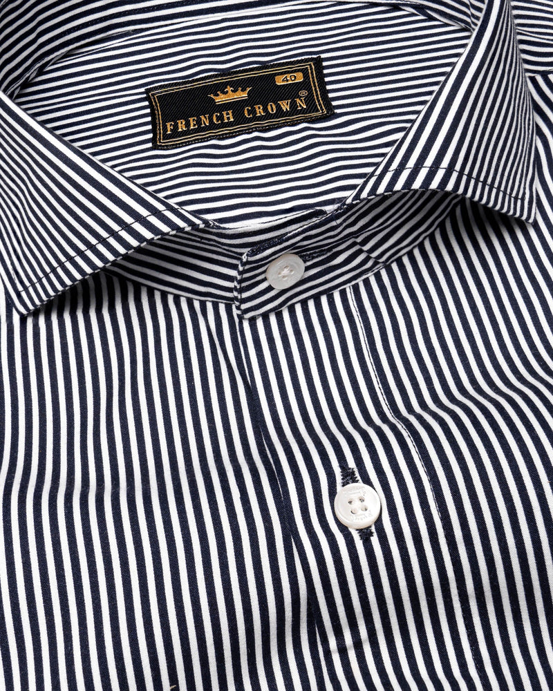 Bright White Striped Premium Cotton Shirt 6370-CA-38,6370-CA-H-38,6370-CA-39,6370-CA-H-39,6370-CA-40,6370-CA-H-40,6370-CA-42,6370-CA-H-42,6370-CA-44,6370-CA-H-44,6370-CA-46,6370-CA-H-46,6370-CA-48,6370-CA-H-48,6370-CA-50,6370-CA-H-50,6370-CA-52,6370-CA-H-52