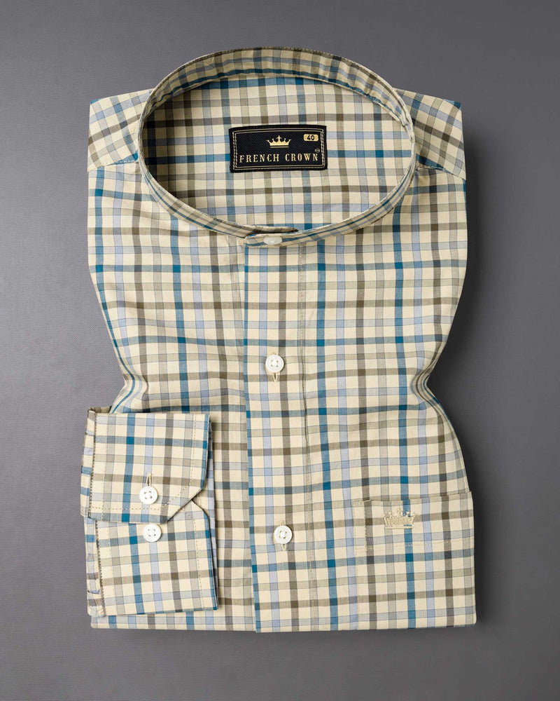 Pearl Bush Gingham Premium Cotton Shirt