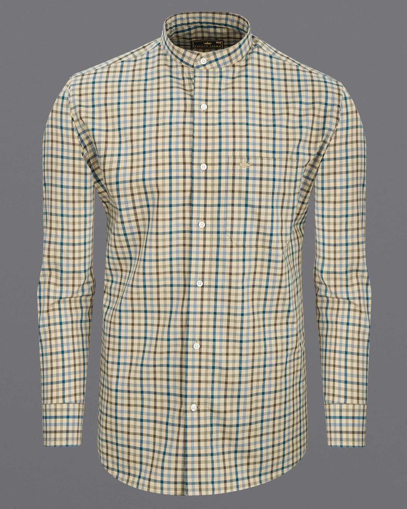 Pearl Bush Gingham Premium Cotton Shirt