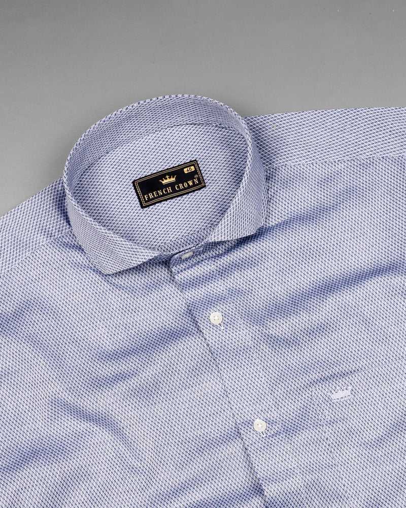 White and Cloud Burst Blue Royal Oxford Shirt